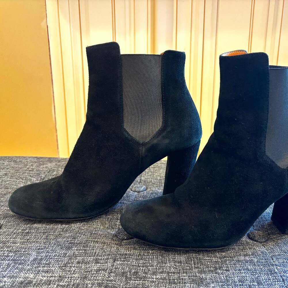 Iro Suede Chelsea Black Boots